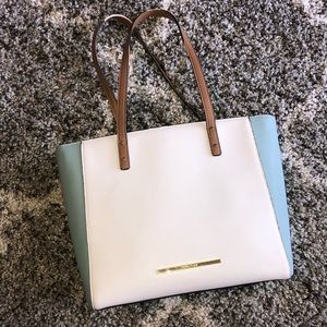 Anne Klein mint, white, and brown purse!✨